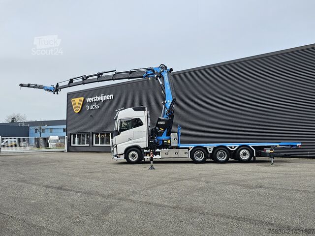 Plateau de chargement Volvo FH 16 750 8x4 / RETARDER / FASSI 71 TM + JIB