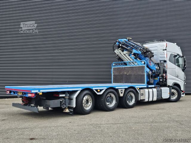 Plateau de chargement Volvo FH 16 750 8x4 / RETARDER / FASSI 71 TM + JIB