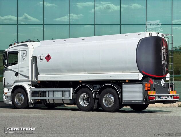 Farligt gods lastbil SCANIA R500 V8 EURO 5 FULL AIR 6X2 FULL ADR FUEL DIESEL