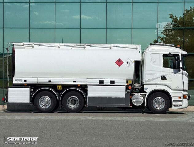 Farligt gods lastbil SCANIA R500 V8 EURO 5 FULL AIR 6X2 FULL ADR FUEL DIESEL