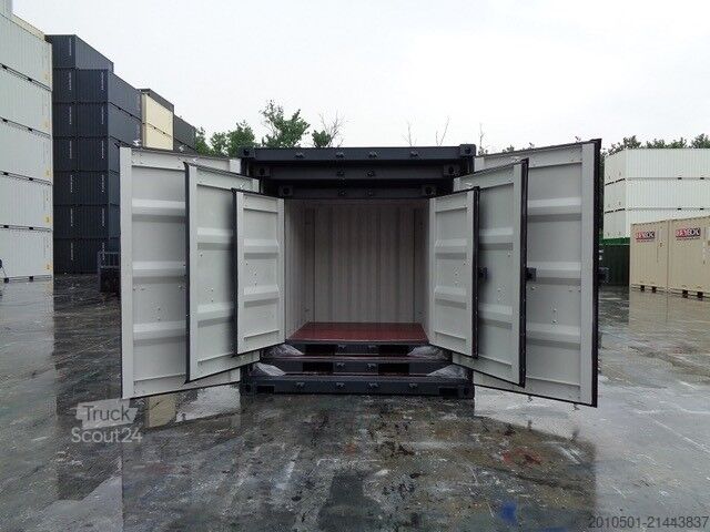Conteneur d'expédition 10/ 8/6 Fuß Set Baucontainer / Anthrazit Minicontainer/Containerset/Self Storage