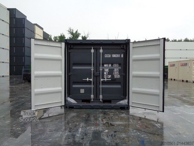 Conteneur d'expédition 10/ 8/6 Fuß Set Baucontainer / Anthrazit Minicontainer/Containerset/Self Storage