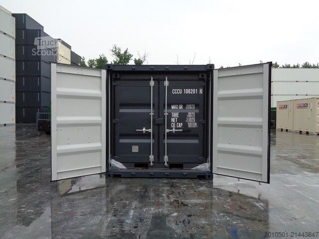 Conteneur d'expédition 10/ 8/6 Fuß Set Baucontainer / Anthrazit Minicontainer/Containerset/Self Storage