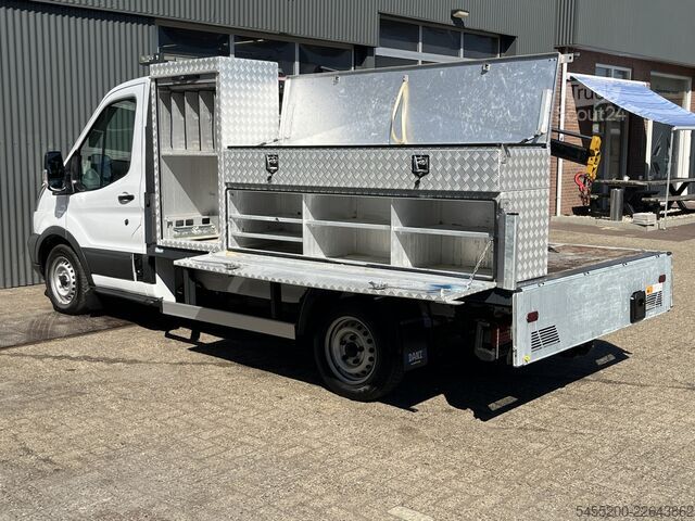 Ciężarówka platformowa z dźwigiem Ford Transit 310 2.0 TDCI Hiab Laadkraan Euro 6 Bpm ...