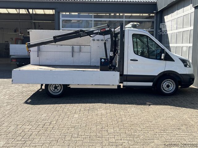 Ciężarówka platformowa z dźwigiem Ford Transit 310 2.0 TDCI Hiab Laadkraan Euro 6 Bpm ...