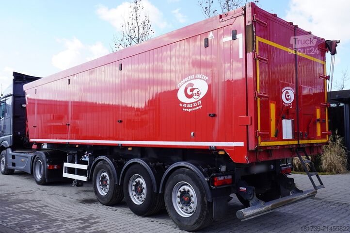 Напівпричіп-самоскид GRAS GS 35.5t tipper semi-trailer / 48 m3