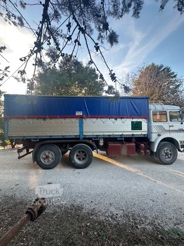 Düz kasalı ve brandalı kamyon FIAT 190 F 35