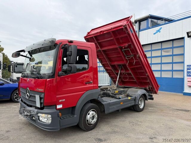 Benne tri-benne MERCEDES-BENZ 818 K Atego Meiller Kipper 3-Sitzer 2x AHK Klima