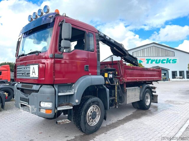 Кран, змонтований на вантажівці MAN TGA 18.310/HIAB 111 HIDUO/Funk/Meiller/4x4