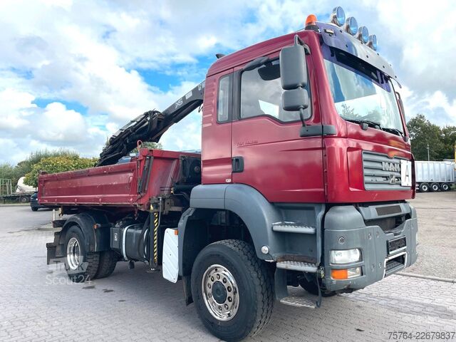 Кран, змонтований на вантажівці MAN TGA 18.310/HIAB 111 HIDUO/Funk/Meiller/4x4