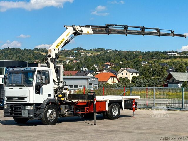 Lastbilsmonterad kran IVECO Eurocargo 170E27 * Platform 6,20 m + PK 19000!