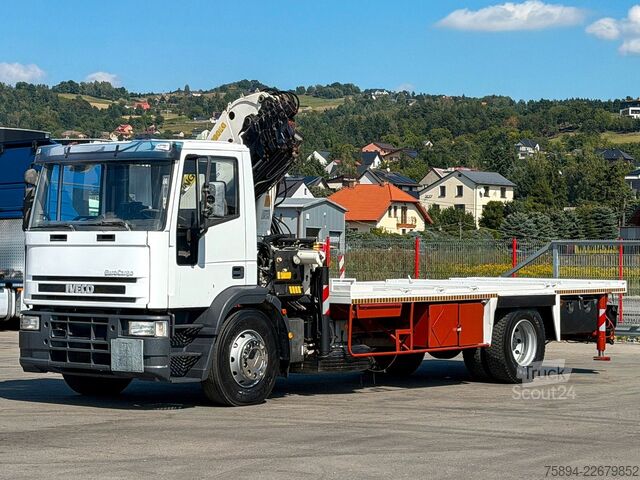 Lastbilsmonterad kran IVECO Eurocargo 170E27 * Platform 6,20 m + PK 19000!
