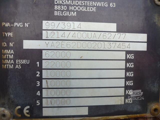 Yükleme platformu MOL 4 Axel ballast trailer