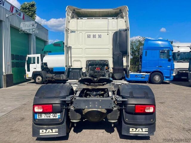 Standard tractor DAF XF 460 Retarder. Good France used truck. No mis...