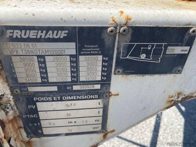 Container transport Fruehauf 3 Axles 1x45ft, 1x30ft, 1x40ft, 2x20ft  extanda...