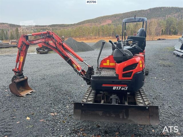 Minigraafmachine Kubota U17-3a Mini Excavator with Digging Bucket – Custom