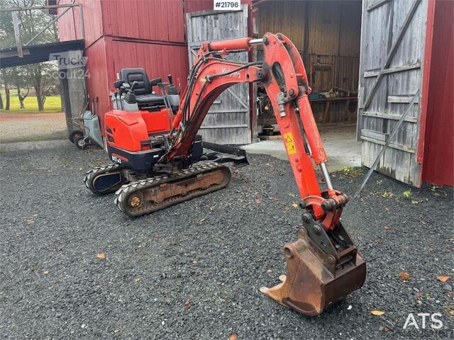 Minigraafmachine Kubota U17-3a Mini Excavator with Digging Bucket – Custom