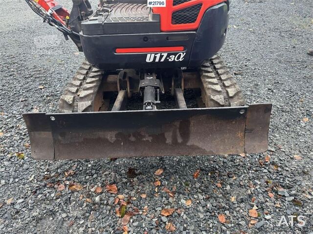 Minigraafmachine Kubota U17-3a Mini Excavator with Digging Bucket – Custom