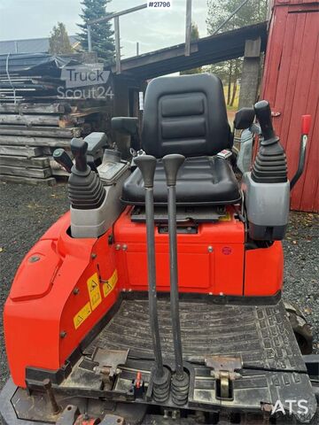 Minigraafmachine Kubota U17-3a Mini Excavator with Digging Bucket – Custom