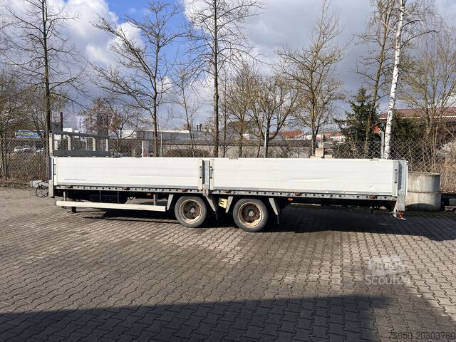 Åben trailer Humbaur HBTZ 137224  14,4 t Tandem- Pritschenanhänger- Tieflader