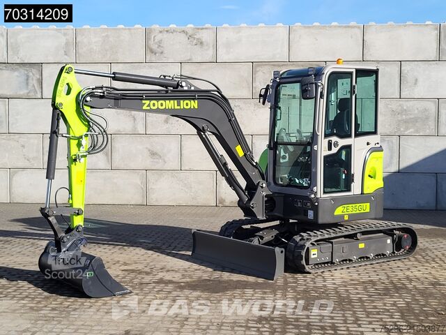 Minigraver Zoomlion ZE35 GU FACTORY WARRANTY - CW/3 BUCKETS- CE CER...