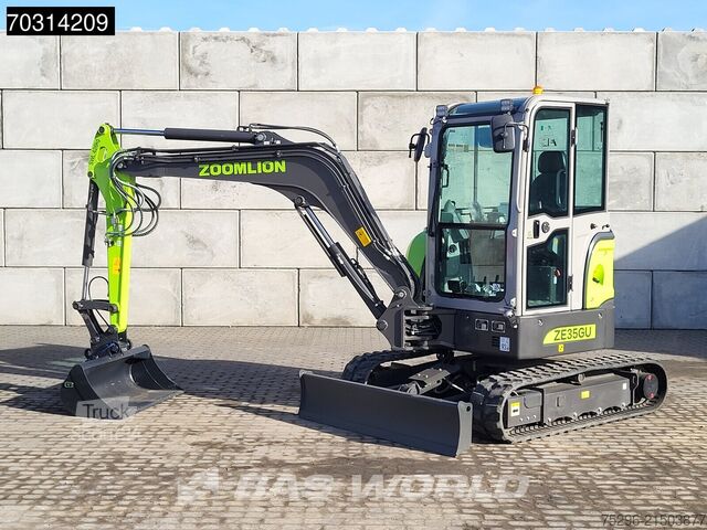 Minigraver Zoomlion ZE35 GU FACTORY WARRANTY - CW/3 BUCKETS- CE CER...