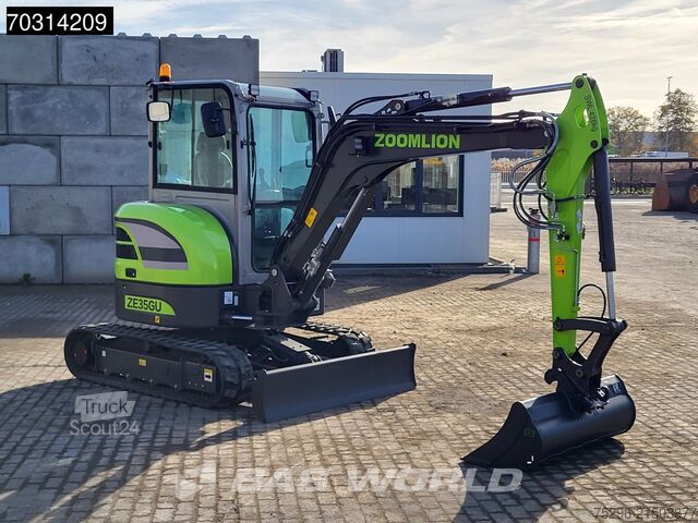 Minigraver Zoomlion ZE35 GU FACTORY WARRANTY - CW/3 BUCKETS- CE CER...