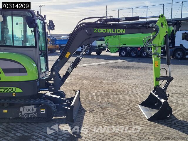 Minigraver Zoomlion ZE35 GU FACTORY WARRANTY - CW/3 BUCKETS- CE CER...