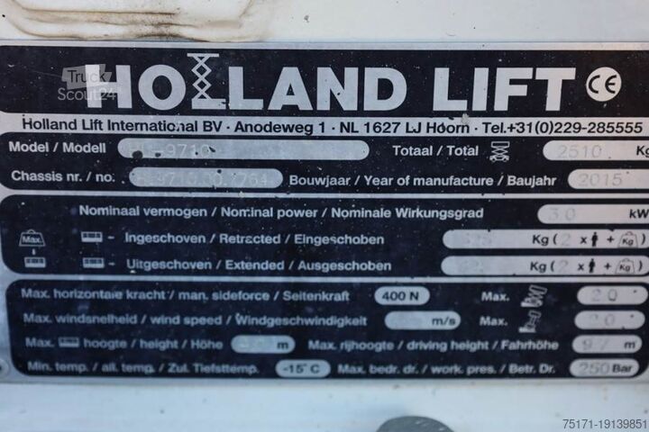 Ножичний підйомник Holland Lift Ecostar HL-9710 Electric, 12m Working Height, 325k