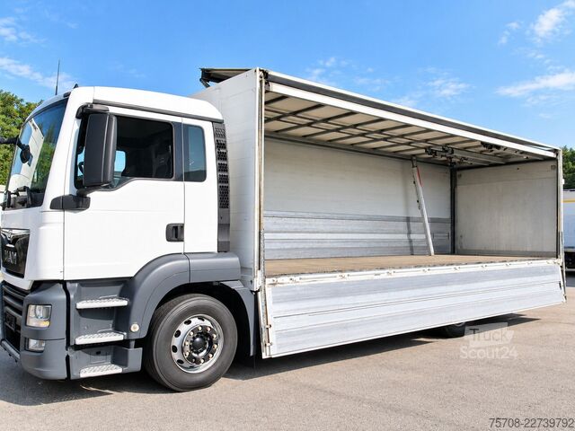 Грузовик для перевозки напитков MAN 26.420 TGS*7,3m Schwenkwand*LBW*2x AHK*Lift/Lenk
