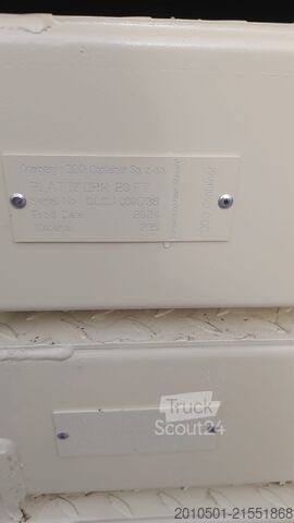 Container 10 Fuß Stahlplattform / NEUWARE mit Gabelstaplertaschen