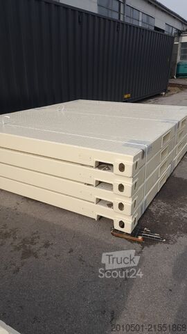 Container 10 Fuß Stahlplattform / NEUWARE mit Gabelstaplertaschen