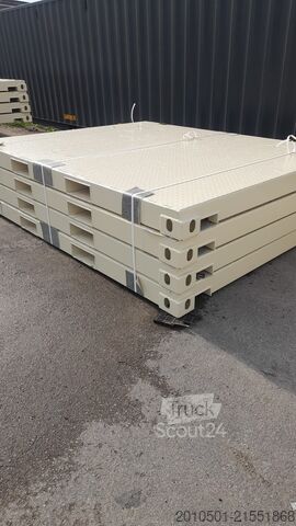 Container 10 Fuß Stahlplattform / NEUWARE mit Gabelstaplertaschen
