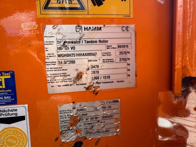 Одновальцовый каток HAMM HD12i VO VIO Oszillation Tandemwalze TOP
