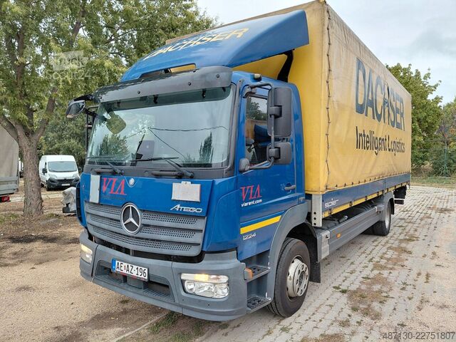 Platós teherautó ponyvával MERCEDES-BENZ ATEGO 1224