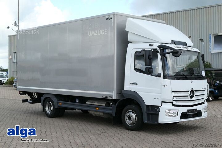 شاحنة صندوقية MERCEDES-BENZ 821 Atego 4x2, 6.100mm lang, Klima, 3. Sitz, LBW