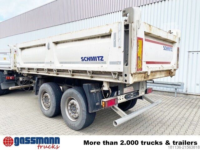 Remolque volquete trilateral Schmitz ZKI 18-4.9 Stahlbordwände, ca. 10,3m³