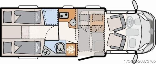 Polintegriran avtodom DETHLEFFS Just Camp T7052 EB TV Sat 18" Räder