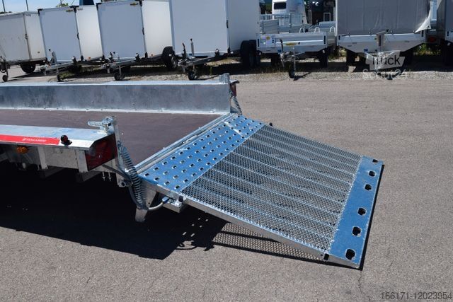 Tieflader Anhänger TEMARED Baumaschinentransporter Builder III 4018 Tandem