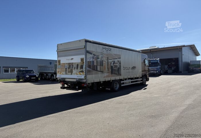 Platós teherautó ponyvával DAF XF 105.410 4x2 Plane/HB / Swiss-Vehicle
