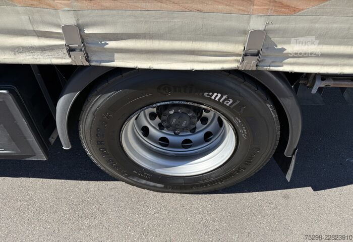 Platós teherautó ponyvával DAF XF 105.410 4x2 Plane/HB / Swiss-Vehicle