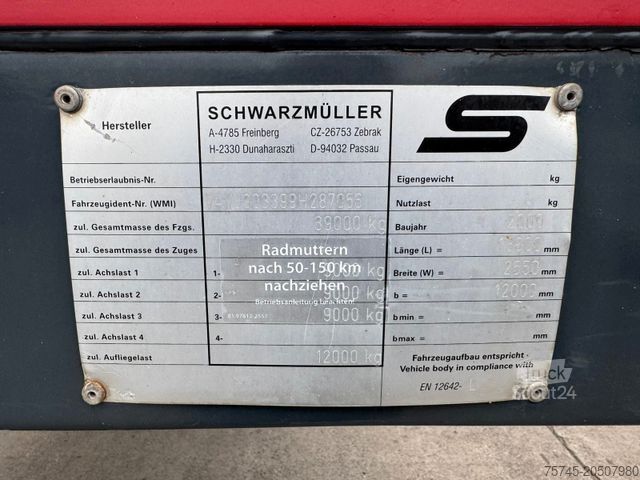 Remorque semi-ouverte SCHWARZMÜLLER J903 *LADEKRAN * KENNIS KRAN * ALCOA *LIIFT&LENK