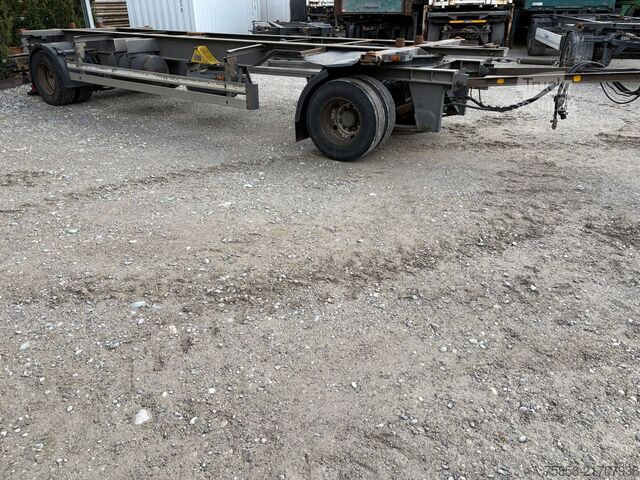 Remolque con chasis intercambiable x BDF Lafette Verzinkt HU 01/27 Zwilling