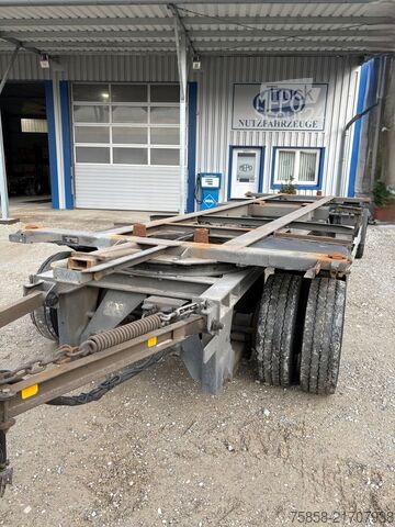 Remolque con chasis intercambiable x BDF Lafette Verzinkt HU 01/27 Zwilling