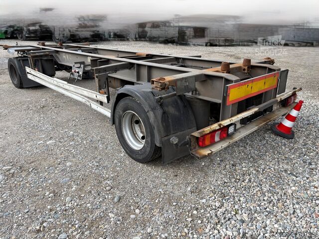 Remolque con chasis intercambiable x BDF Lafette Verzinkt HU 01/27 Zwilling