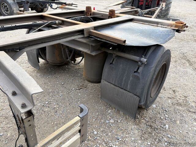 Remolque con chasis intercambiable x BDF Lafette Verzinkt HU 01/27 Zwilling