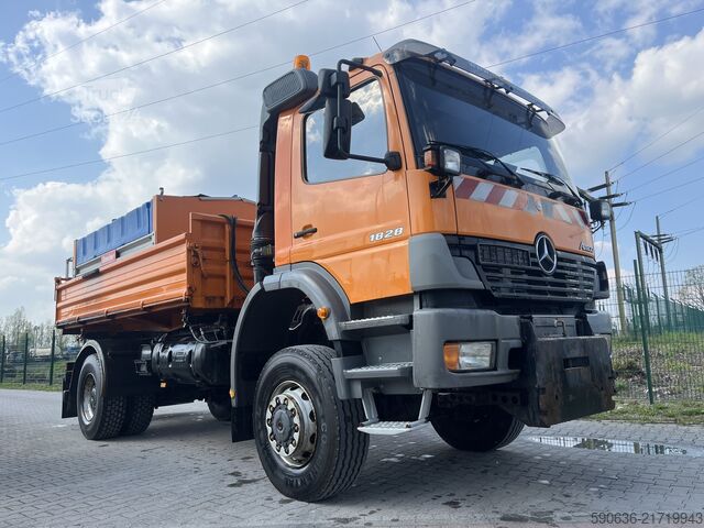 Pašizgāzējs kravas automašīna Mercedes-Benz Atego 1828* 4x4* Meiller, Winterdienst