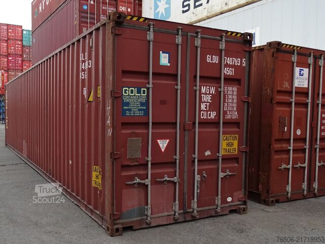 Jūras konteiners 40' HC Seecontainer gebraucht Depot LUD