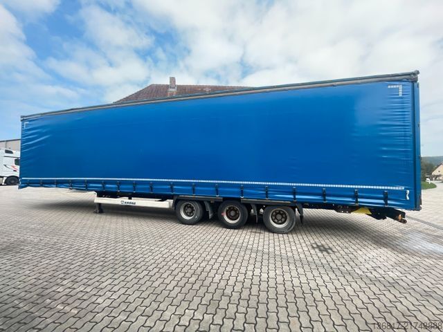 Semirimorchio con telone KRONE Mega Edscha Hubdach Huckepack / neue Plane