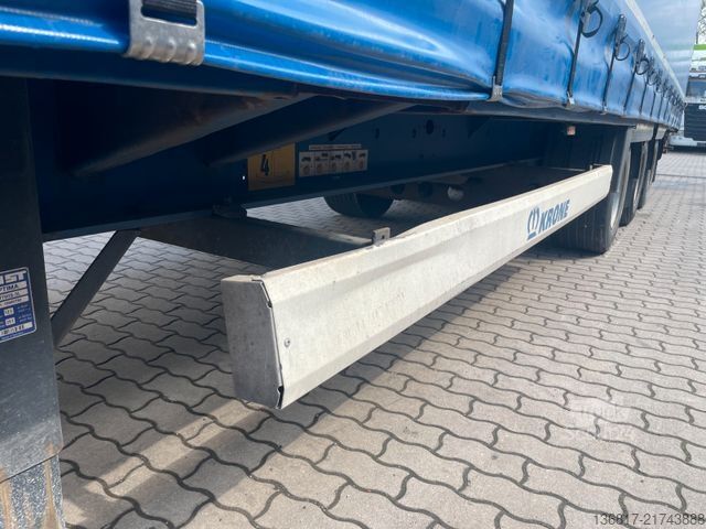 Semirimorchio con telone KRONE Mega Edscha Hubdach Huckepack / neue Plane